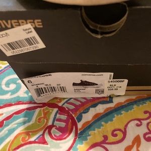 “Formal” Converse. Worn once. Black sequin